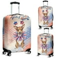 thumbnail image 2 of 4th of July Toy Fox Terrier Celebrates Independence Day Travel Luggage Cover Dog Lover Suitcase Dust Protective Decor - 12010, 2 of 5