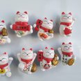 thumbnail image 4 of 8 Pcs Aimant de Réfrigérateur Créatif 3D Forme de Chat Porte-Bonheur Aimant de Réfrigérateur, 4 of 6