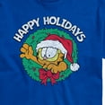 thumbnail image 3 of Garfield - Happy Holidays Wreath Christmas - Men's Short Sleeve Graphic T-Shirt, 3 of 5