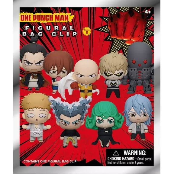 3D Figural Foam Bag Clip One Punch Man Series 2 Mystery Pack (1 RANDOM Figure)