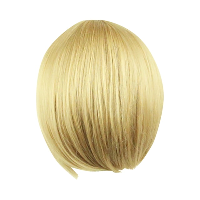 QUYUON Perruques Courtes Bouclées pour Femmes Noires Liquidation Remplacement de Cheveux Perruques Synthétiques pour Femmes Noires Type Cheveux Plats Q597 Perruques Bouclées pour Femmes Noires Perruques Rouges pour Femmes Perruques Dorées