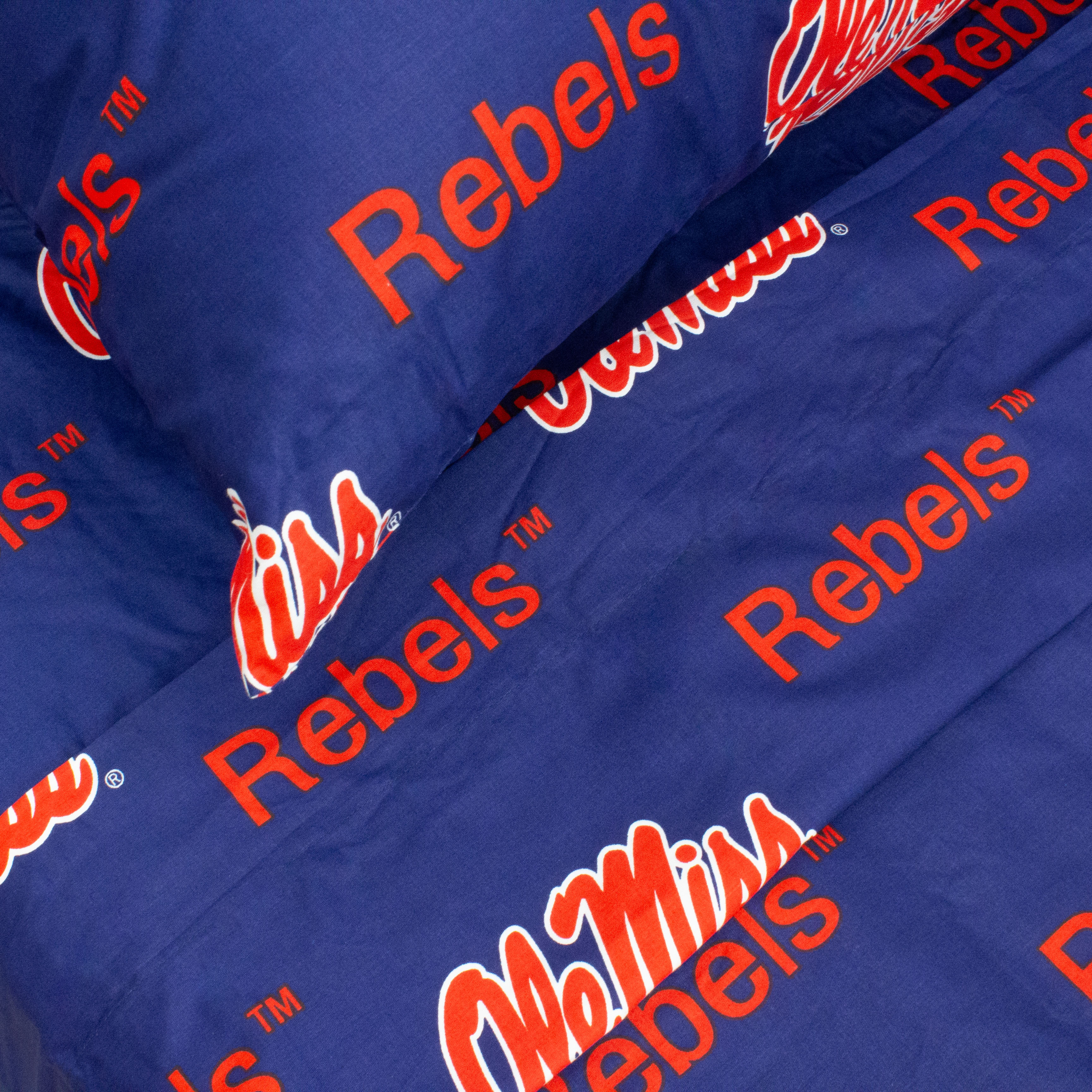 Ole Miss Rebels 100% Cotton Sheet Set Twin XL