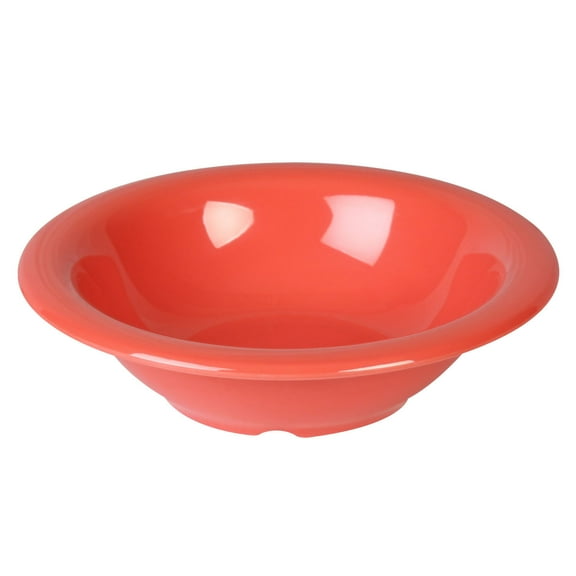 Excellante Color Orange Melamine Dinnerware Collection 7.25 Inch Soup Bowl - 15 Oz, Comes in Dozen