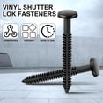 60 Pcs 3 Inch Vinyl Shutter Fastener Window Panel Pegs Screws Shutter ...