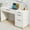 White, variant on DreamCurship 52 inch White Desk with 4 Storage Drawers, Home Office Desk for Small Spaces, Computer Desk with File Cabinet, White