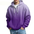thumbnail image 1 of MHFRRA Sudadera con Capucha y Media Cremallera de Punto, Ligera, Deportiva, Informal, Cómoda, con Bolsillo Delantero Púrpura, 1 of 3
