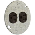 thumbnail image 1 of Receptáculo dúplex Leviton, grado comercial, 15 A, 125 V, negro, 1 of 2