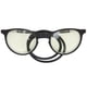 thumbnail image 3 of Gafas de lectura con bloqueo de luz azul para ancianos, gafas presbiópicas magnéticas de moda (+200 negro), 3 of 5