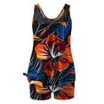 thumbnail image 6 of Taqqpue Tankini Swimsuits for Women 2025 Two Piece Tummy Control Swimsuits Blouson Flowy Floral Swim Tank Top with Boyshorts S-2XL, 6 of 6