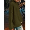 thumbnail image 3 of Suéter PRETTYGARDEN Oversized Cuello Alto Otoño 2025 Talla L - Verde, 3 of 7