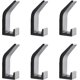 thumbnail image 1 of 6 ganchos para abrigos, ganchos dobles montados en la pared, ganchos para toallas resistentes, ganchos de pared adhesivos modernos, para colgar, sombrero, bata, bolsa, llaves, baño, cocina, armar, 1 of 5