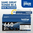 thumbnail image 3 of Brother Genuine High-yield Black Printer Toner Cartridge, TN660, 3 of 10