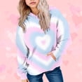 thumbnail image 2 of eczipvz Teen&nbsp;Girls Hoodies Girls Winter Hoodies Graphic Hoodies Fashion Casual Long Sleeve Tops Hooded Sweatshirts Printing Tops Light Blue,3-4 Years, 2 of 5