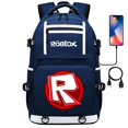 thumbnail image 1 of ROBLOX-mochila de viaje de ocio para hombres y mujeres, bolso escolar con impresión bidimensional, periférico de juego, USB, juvenil, estudiante, nuevo, 1 of 4