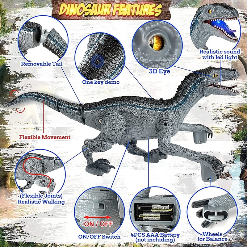 Buy Remote Control Dinosaur Toy Electronic Realistic Walking RC
