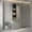 Gray, variant on Resenkos Vertical Tall Multi Room Storage Locker Equipped With Three Full Extension Drawers and Customizable Inner Shelves, Anti Tip MDF Organizer Cabinet for Bathroom, Grey