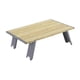 thumbnail image 1 of Yuarrent plegable portátil de aleación de aluminio, de picnic plegable compacta y ligera Kits de desorden para acampar grano de madera, 1 of 6