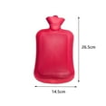 thumbnail image 4 of SharkTRUE 2-Pack Rubber Hot Water Bottles - Striped Non-Slip Design for Warmth & Cold Compress, 4 of 9