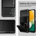 thumbnail image 6 of for Galaxy A13 Case Wallet Cover 4-Card Credit Card Holder ID Slot Scratch Resistant Dual Layer Hybrid Protective Hard Shell Rugged TPU Bumper Armor Case for Samsung Galaxy A13 5G Black, 6 of 13