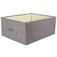 thumbnail image 4 of Storage Basket Linen Foldable Washable Clothes Storage Cube Storage Organizer, 4 of 10
