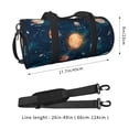 thumbnail image 2 of Lsque Solar System And Planets Pattern Foldable SportsBag with Wet Dry Pocket, Travel Bag, Large Capacity Duffel Bag, Splash Proof Carry on Bag, Overnight Bag, Weekender Bag, 2 of 6