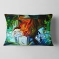 thumbnail image 2 of Designart Abstract Stained Glass Design - Abstract Throw Pillow - 12x20, 2 of 5