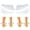 Clear, variant on Skyfoot 3 Layers Adjustable Heel Wedge Inserts for Supination & Pronation Correction, Adhesive Medial & Lateral Heel Insoles for Bow Legs, Knee Pain