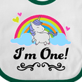 thumbnail image 4 of Inktastic 1st Birthday Unicorn Rainbow 1 Year Old Party Girls Baby Bib, 4 of 4
