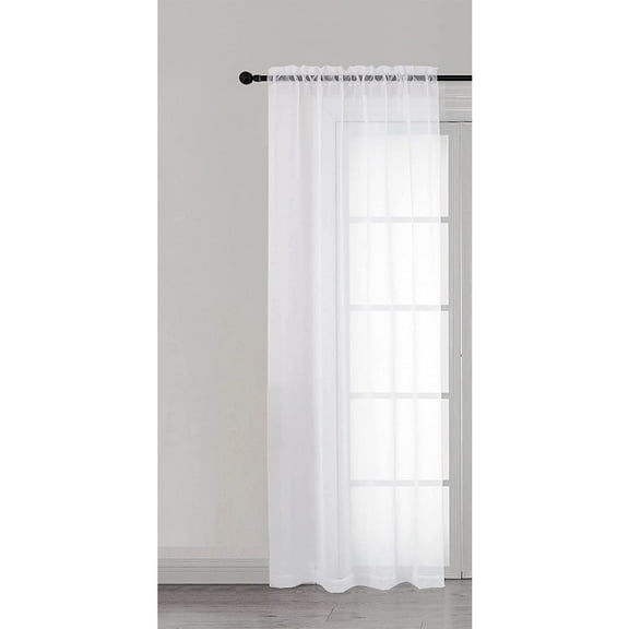 Cortina Traslucida Castelog Color Blanco 1 Panel 140X210 C0139