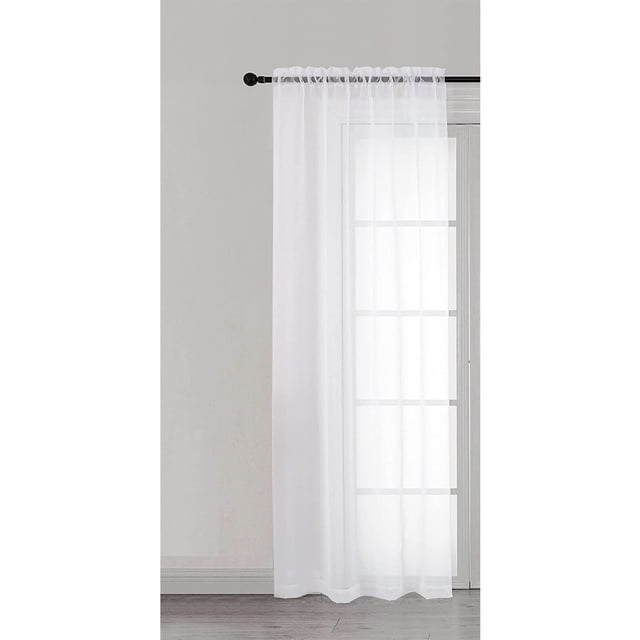 Cortina Traslucida Castelog Color Blanco 1 Panel 140X210 C0139