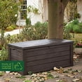 thumbnail image 3 of Keter Westwood 570L Outdoor Storage Box - Brown, 3 of 5