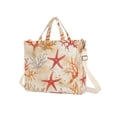 thumbnail image 7 of FORMRS Womens Corduroy Tote Bag Crossbody Shoulder Handbag with Pocket, Orange Starfish, 7 of 7