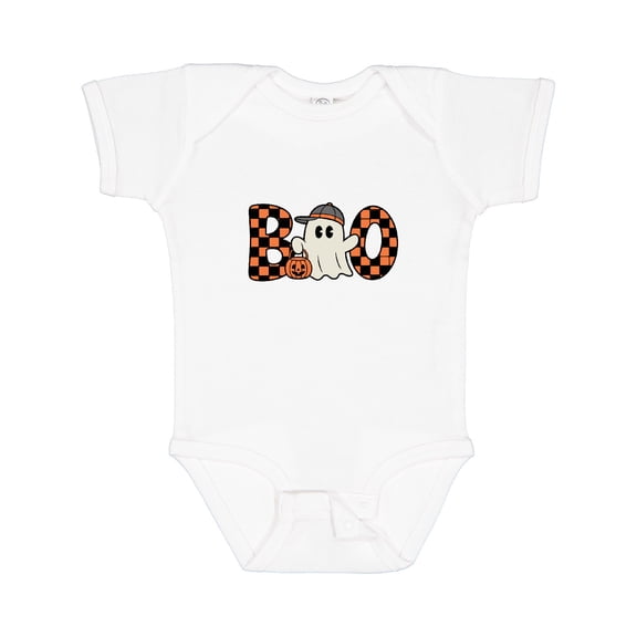 Inktastic Halloween Boo Boy Ghost Boys Baby Bodysuit