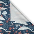 thumbnail image 5 of Ambesonne Narwhal Grommet Curtain, Fish Narwhal, 50" x 108", Royal Blue Pale Blue, 5 of 6