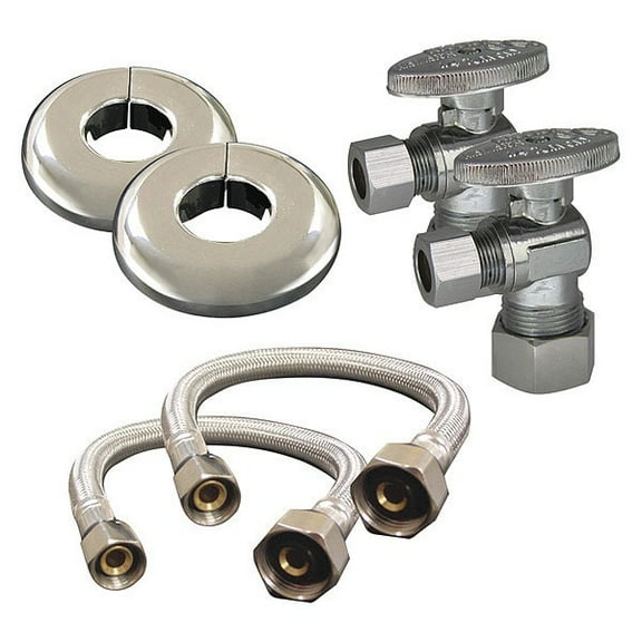 Kissler Faucet Supply Line,3/8x1/2,16in.L AB88-1015