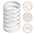 thumbnail image 1 of HEALEEP 6Pcs Pool Cleaning Machine Tire Rubber White for Protecting Pool Surface, 1 of 8