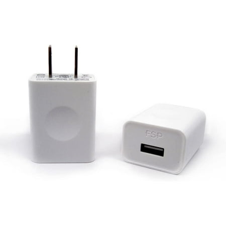 FSP USB Charger 10W 5V 2A Wall Mount Adapter UL Certified for Universal/iPhone/Android/Tablet (Amport U10 White)