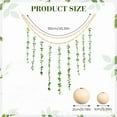 thumbnail image 2 of 43.3 Inch Hanging Eucalyptus Wall Decor Large Boho Home Ornaments Hanging Natural Wooden Bead And Artificial Eucalyptus Garland Green Decoration, Green, 2 of 4