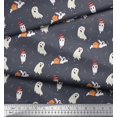 thumbnail image 3 of Soimoi Poly Georgette Fabric Ghost Halloween Printed Fabric 1 Yard 52 Inch Wide, 3 of 3