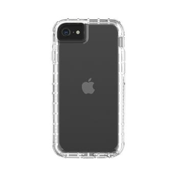 onn. Rugged Phone Case for iPhone SE 2022, 8, 7, 6s, 6 - Clear
