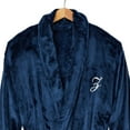 thumbnail image 2 of Personalization Mall Embroidered Classic Comfort Luxury Fleece Robe, Navy, H, 2 of 4
