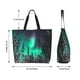 thumbnail image 5 of Fotbe Northern Lights 2 Bolsa Tote Estética de Lona con Estampado para Mujer - Bolsa Reutilizable de Hombro Casual para Vacaciones, Compras, Trabajo y Gimnasio, 5 of 8