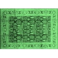 thumbnail image 1 of Ahgly Company Indoor Rectangle Oriental Emerald Green Traditional Area Rugs, 7' x 9', 1 of 4