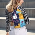 thumbnail image 5 of Fotbe Colorful Cats Pattern Art Mochila de Lona con Estampado, Mochila Duradera, Mochila Versátil de Alta Calidad, Mochila Compacta Vintage-Medium, 5 of 5