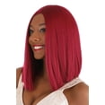 thumbnail image 2 of Perruque Longue Rouge Vif, 2 of 4
