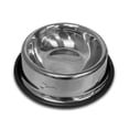thumbnail image 1 of Perrísimo Plato De Acero Inoxidable Anti derrapante 24 Oz Color Acero Con Negro, 1 of 2