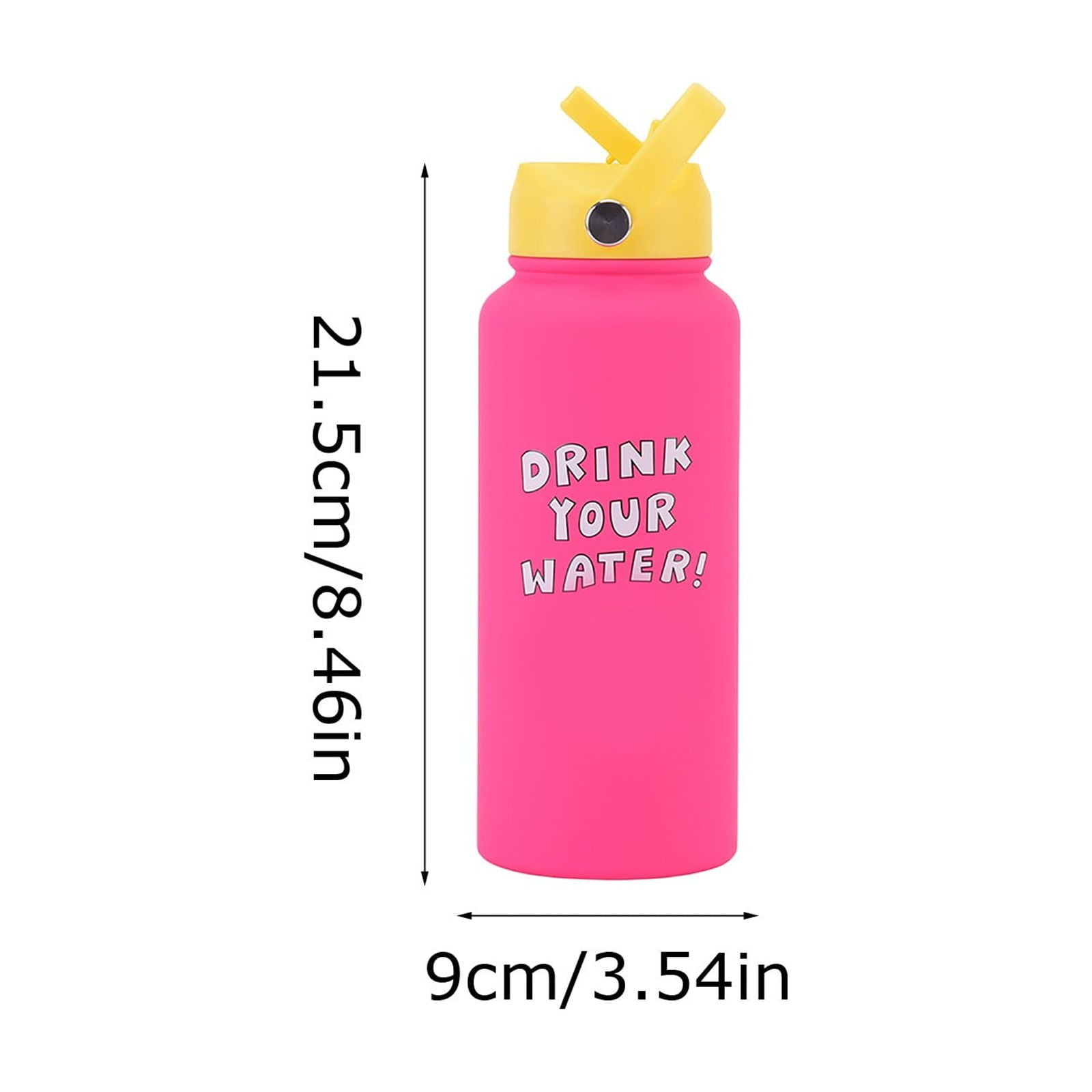 32oz Large Capacity Kids Insulated Water Bottle with Straw Lid Stainless Steel Kid Cup Travel Tumbler Double Wall Vacuum Leak Proof Portable Toddler Water Bottle