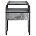 thumbnail image 3 of Mesa auxiliar cuadrada con cajón Table Acme, color gris hormigón, 3 of 8