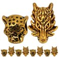 thumbnail image 1 of 10 Pcs Perles pour Cheveux d'Animaux, Barbe, Breloques pour Cheveux, Accessoires Rétro pour Dreadlocks et Tresses, 1 of 7