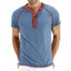 thumbnail image 1 of Camisa Henley Gleam Ledra E, azul claro, mezcla de algodón, para hombre, talla S, 1 of 4